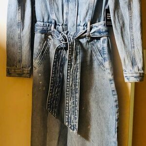 Retro Chic Denim Jumper